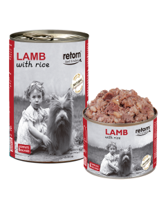 Retorn Latas Perro de Cordero con Arroz 