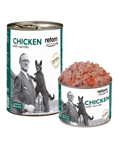 Retorn Latas Perro de Pollo con Zanahorias 