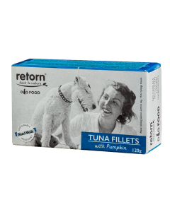 Retorn Perro Lata Filete de At&uacute;n con Calabaza 120 gr